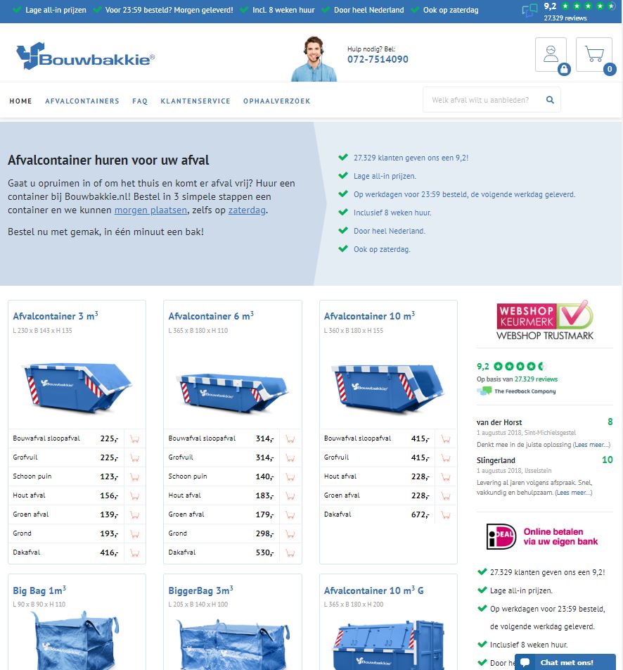 Nieuwe Bouwbakkie website