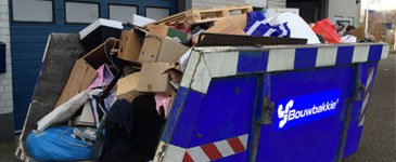 Volle containers voeren wij graag af