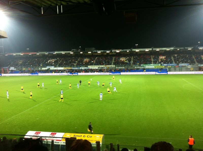 Bouwbakkie led boarding bij PEC Zwolle